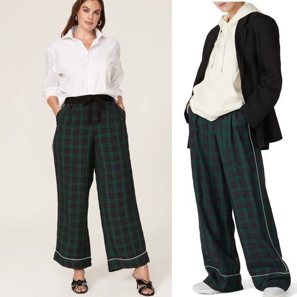 Tommy Hilfiger Pants - Tommy Hilfiger green navy Preppy Check Pants sz 40 US 8 or M